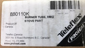 M59 US ARMY MILITARY MBU FIELD KITCHEN RANGE STOVE TELEFLEX REPLACEMENT BURNER